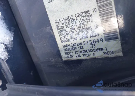 2010 Nissan Altima 3.5 Sr z USA, uszkodzony, nr VIN 1N4BL2AP1AN525649